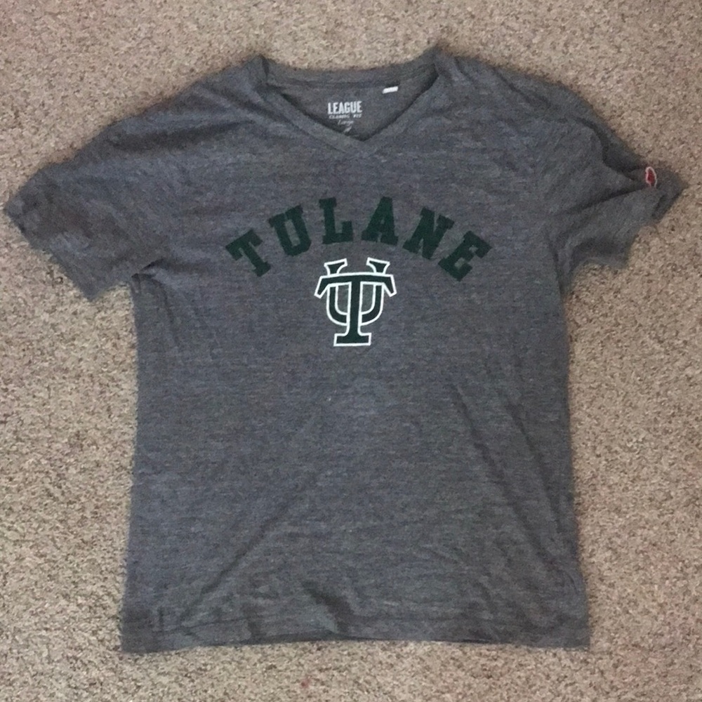 League Gray Tulane T-Shirt